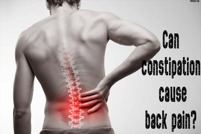 Can constipation cause back pain?