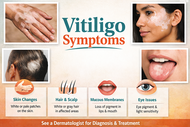 vitiligo symptoms