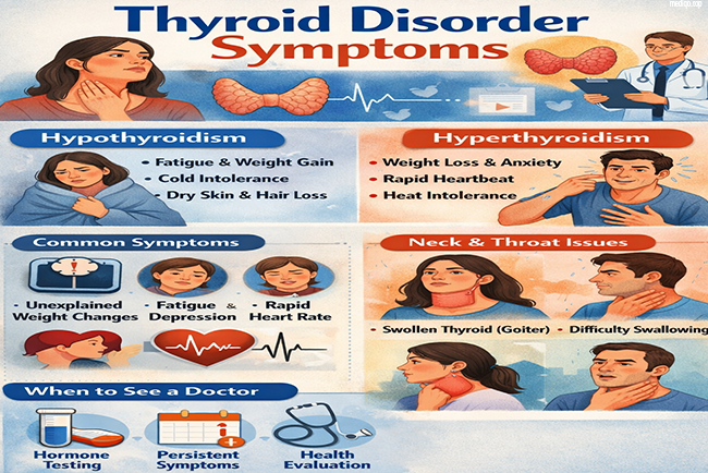 Thyroid Disorder Symptoms: Early Signs, Causes, and Health Effects