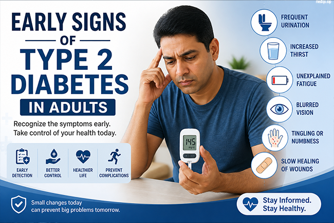 early signs of type 2 diabetes in adults
