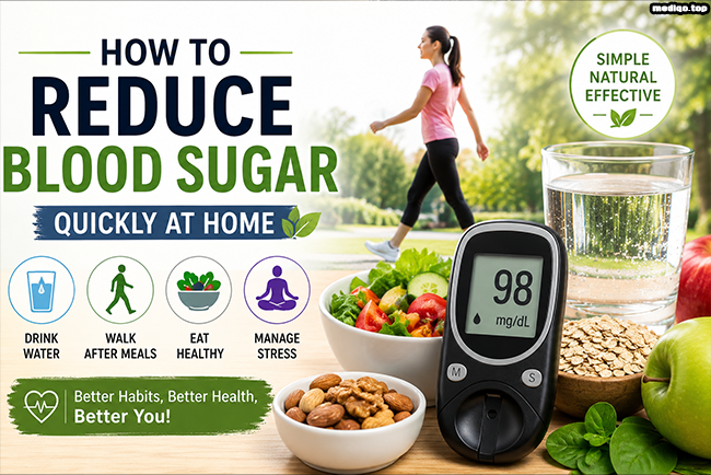 how to reduce blood sugar quickly at home