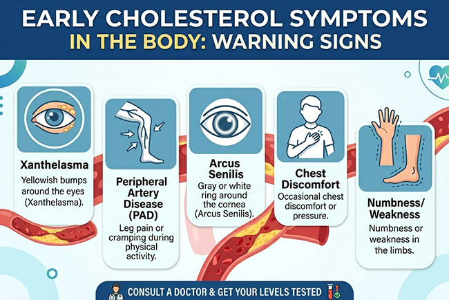 early cholesterol symptoms