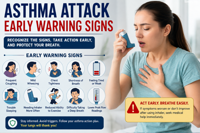 asthma attack early warning signs