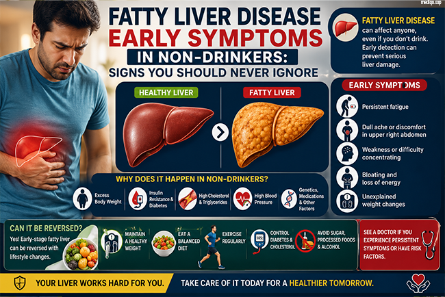 fatty liver disease early symptoms in non-drinkers