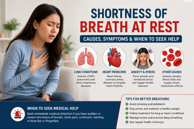 shortness of breath at rest