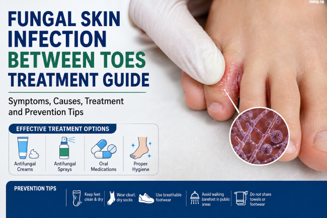 Fungal skin infection between toes treatment