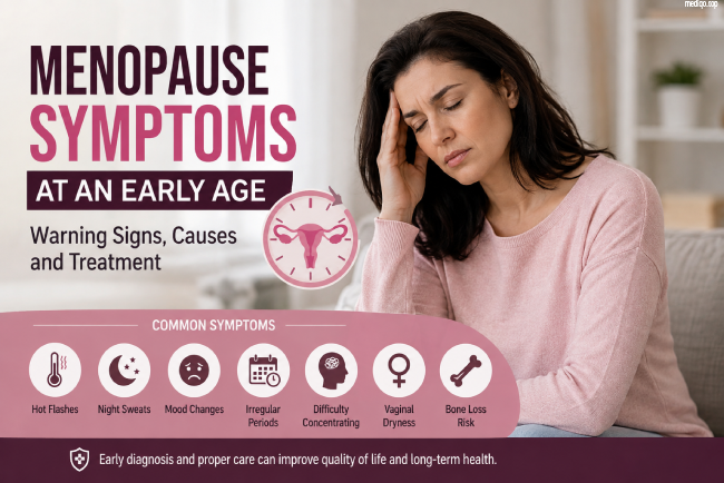 Menopause symptoms at an early age