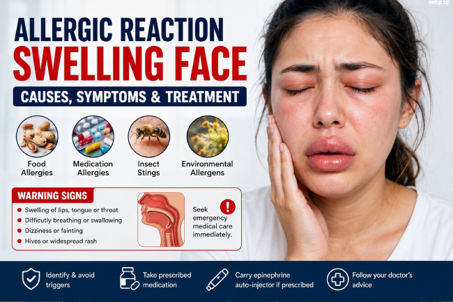 allergic reaction swelling face causes