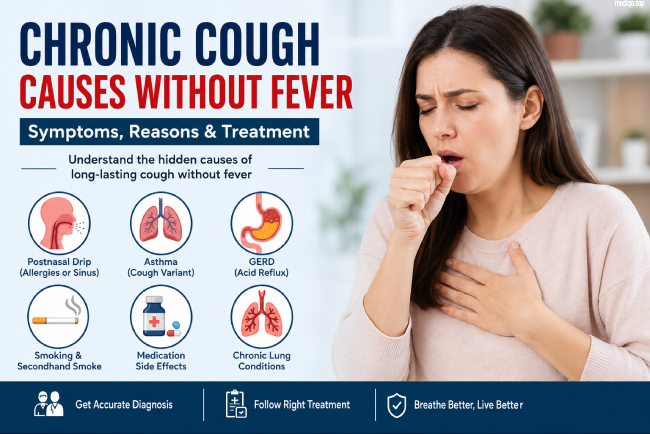 chronic cough causes without fever