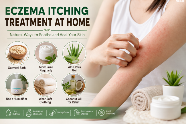 eczema itching treatment at home