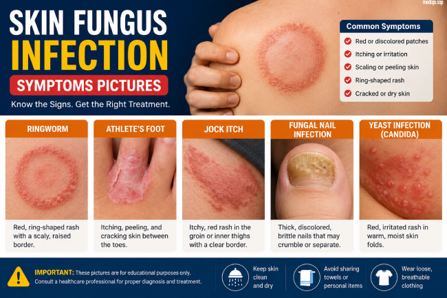 skin fungus infection symptoms pictures