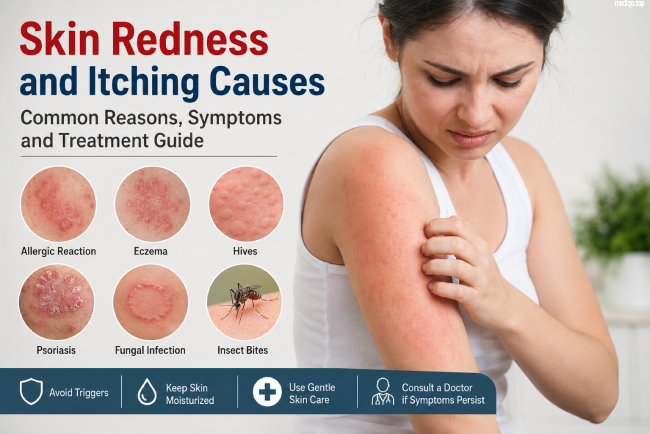 skin redness and itching causes