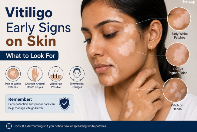 vitiligo early signs on skin